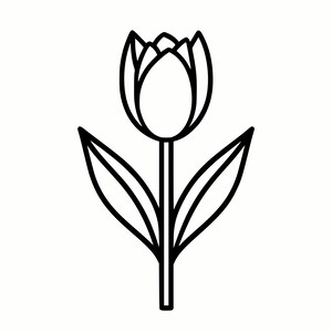 Tulip SVG & PNG Graphic