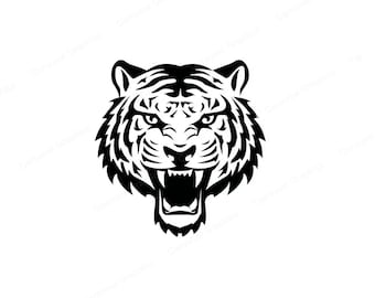Tiger Head Design SVG & PNG
