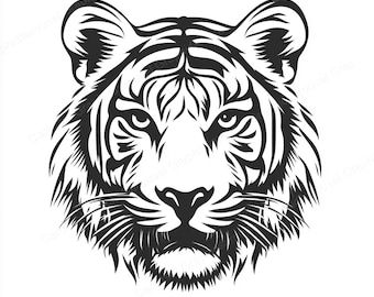 Tiger Head Vector SVG & PNG