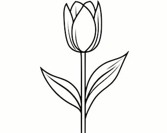Tulip SVG for Cricut