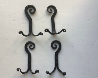 Hooks unique hand forged  Valentine ‘s day deal iron black
