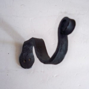 Black Iron curtain rod hooks for different size dowels  heavy duty sold as a pair
