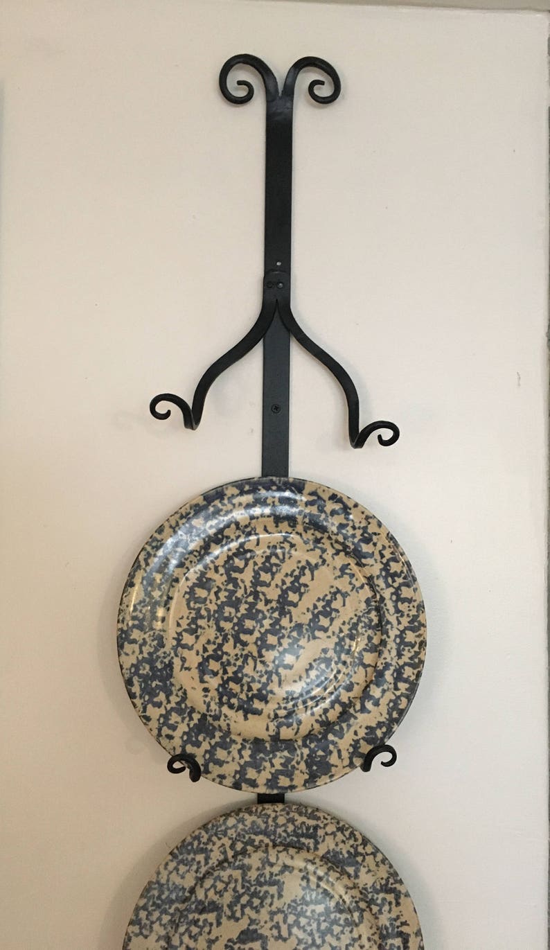 Plate Hanger Four Three or Two Plates Vertical Custom Sized Etsy