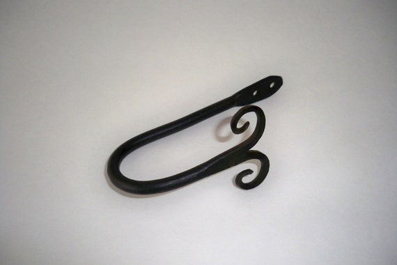 Curtain tie backs in wrought iron sold in pair RAM dble scroll  different sizes