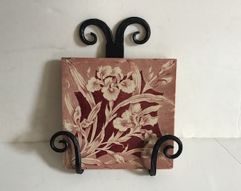 Tile holder iron wall hanging  custom made  black bronze copper