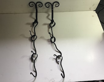 Iron rolling pin hooks extension hooks