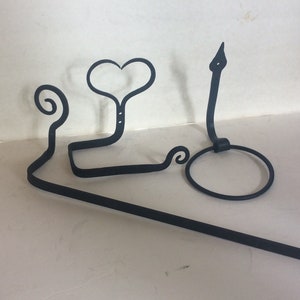 Bathroom package  iron towel bar toilet tissue towel ring scroll heart ram dble scroll plain spade infinity