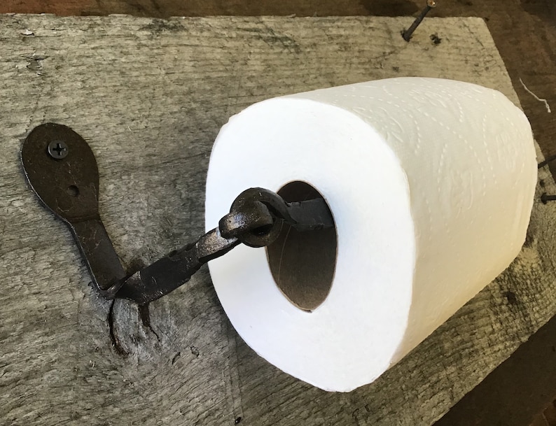 Iron Toilet Paper Holder Hand Black Bronze Copper Etsy