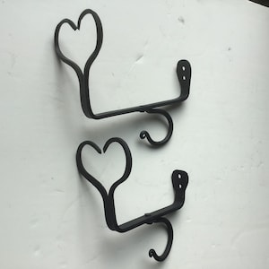 Brackets to hold shelf  and curtain rod window wall mount quilts  2 widths black bronze