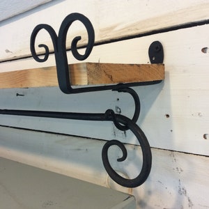 Bracket to hold 6 in shelf and a curtain rod  Sold as set   Free shipping
