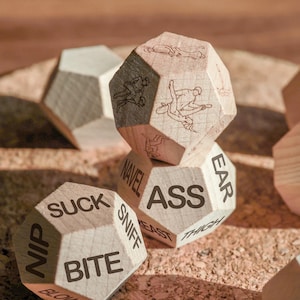 Dadi personalizzati per la serata romantica, gioco per coppie, dadi per attività divertenti, regalo di anniversario