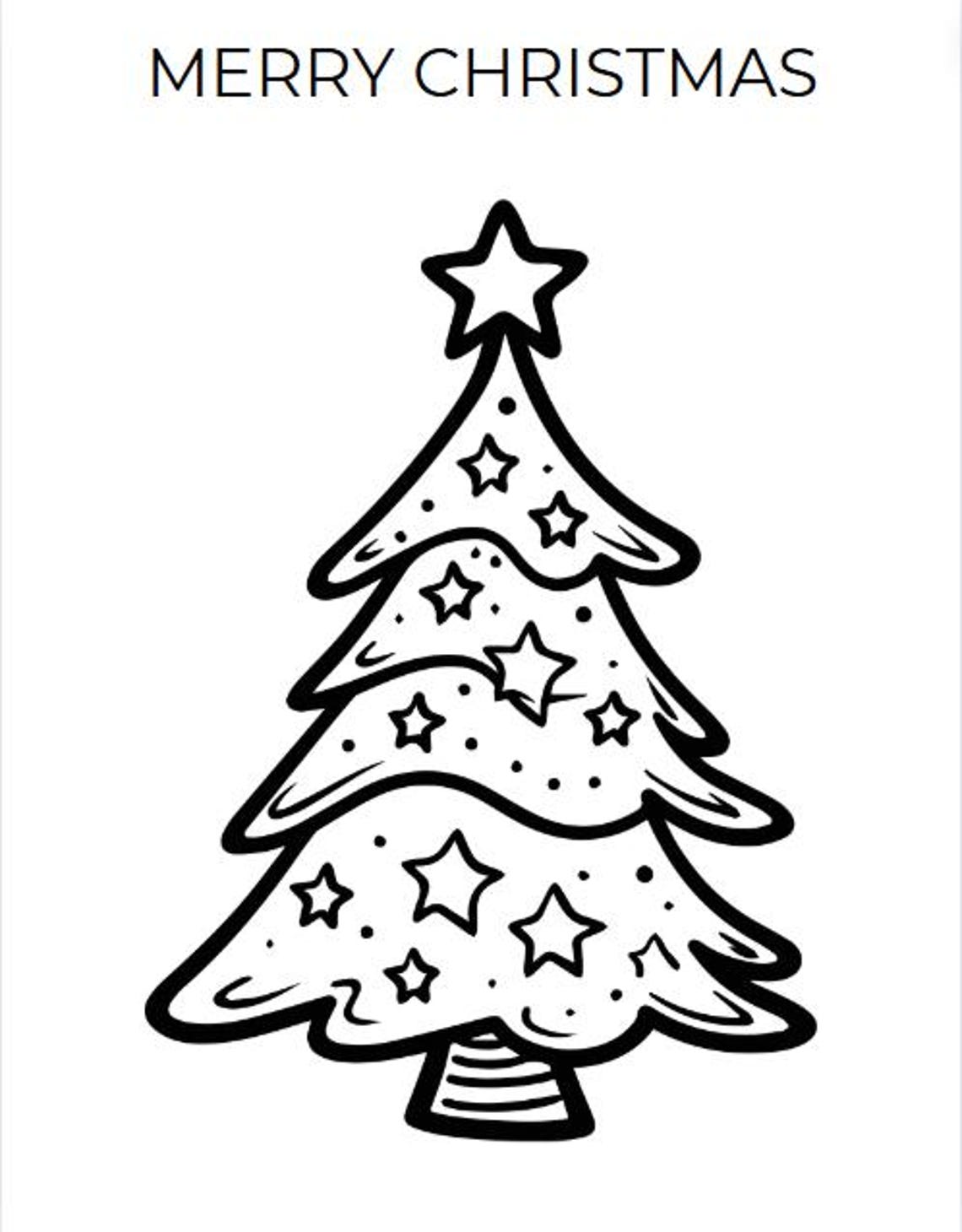 Printable Holiday Coloring Pages Etsy