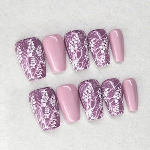 Spring Press On Nails: Custom Handmade Reusable Gel X False Nails