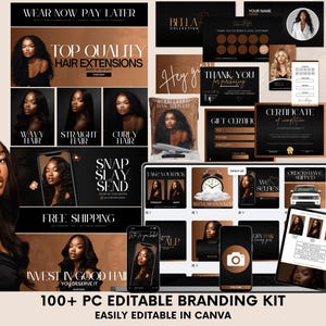 Hair Branding Kit: Logo, Social Media, & Stock Photos