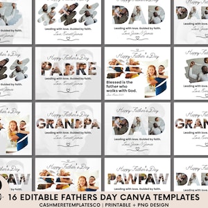 Modello personalizzato per foto di papà su Canva, PNG, Padre, Festa del Papà, Stampabile, Nonno, Festa del Papà, Design, Pawpaw, Festa del Papà, PNG, Set di Scritture per la Festa del Papà