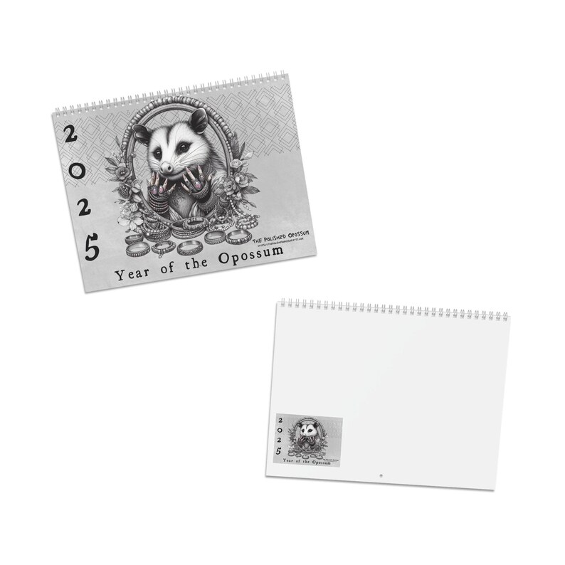 2025 Year of the Opossum Calendar Etsy