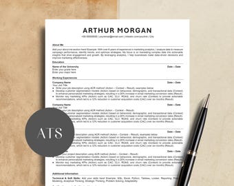 Professional Resume Template for Word, CV Template, Simple Template, Tech Resume, Software Engineer Resume, ATS Resume, Curriculum Vitae
