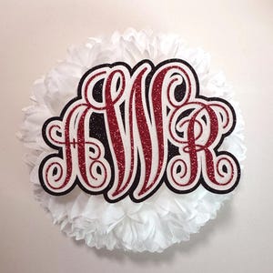Custom Monogram for Homecoming Mum or Party Decor