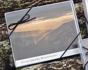 Photo Notecard Box set Great Smoky Mountains qty 8 with envelopes 4x5.5