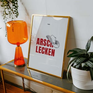 Ass Licking Poster, Funny Saying, Typography, Art Print, Wall Art, Office, Kitchen, Decoration, Gift DIGITAL DOWNLOAD