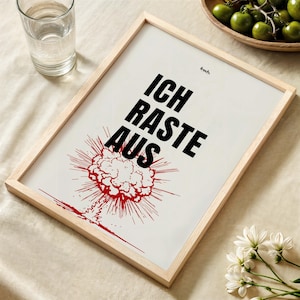 I&#39;m Freaking Out Poster, Funny Saying, Typography, Art Print, Wall Art, Office, Kitchen, Decoration, Gift DIGITAL DOWNLOAD