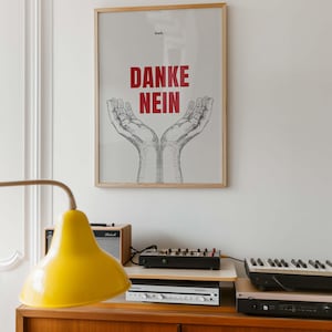 Thank you no poster, funny saying, typography, art print, wall art, office, kitchen, decoration, gift DIGITAL DOWNLOAD