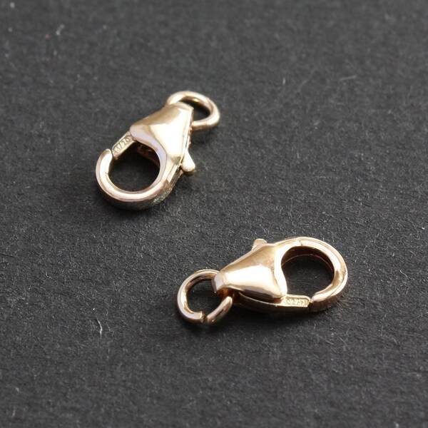 14k Gold Filled Clasps Oval Lobster Trigger with Rings 5mm x 9mm - 2 pieces