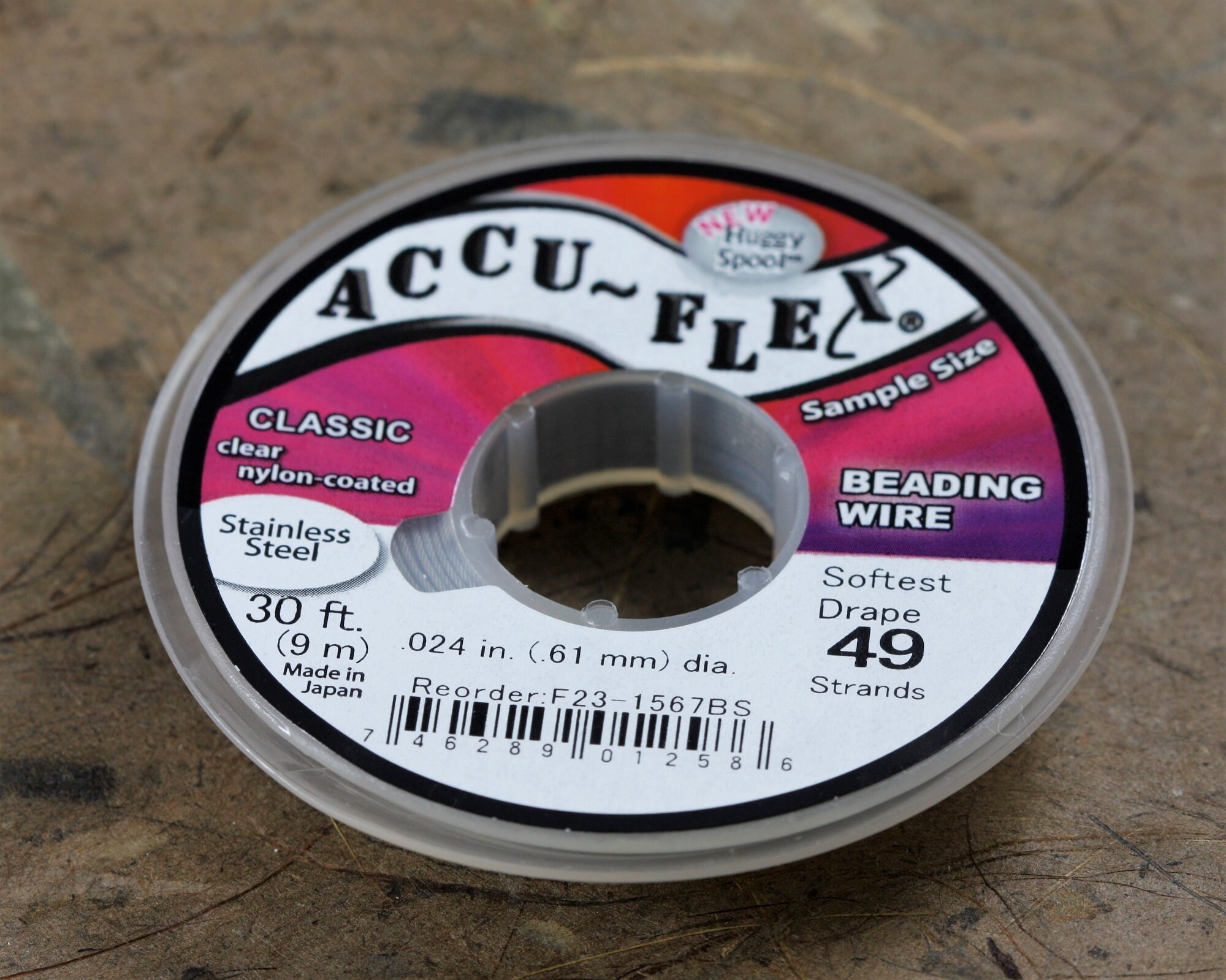 Soft Flex Beading Wire -Medium (.019 inch) 30 Ft-SoftFlex-M