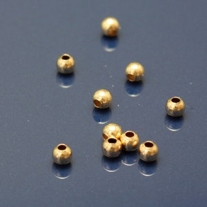 Gold Filled Spacer Beads 2mm Round  - Select Pack Size