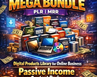 10万冊以上の再販可能な電子書籍メガバンドル、PLR MRRデジタル製品（即時ダウンロード）