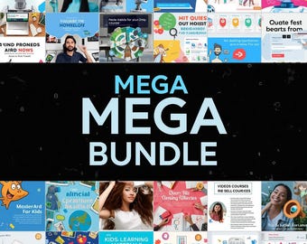 Mega PLR MRR Bundle: AI Reels, Ebooks, Kids Learning, Video Courses (Digital Download)