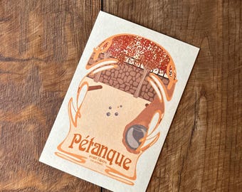 Postcard "PÉTANQUE"