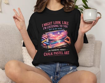 Kreide Pastell Kunst T-Shirt, Künstler Hobbyist Grafik T-Shirt, Comfort Colors 1717
