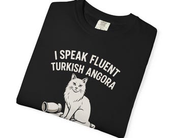 Camiseta con gato angora turco: un regalo divertido para los amantes de los gatos