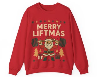 Merry Liftmas Sweatshirt: Lustiges Weihnachtsgeschenk für Fitness Fans