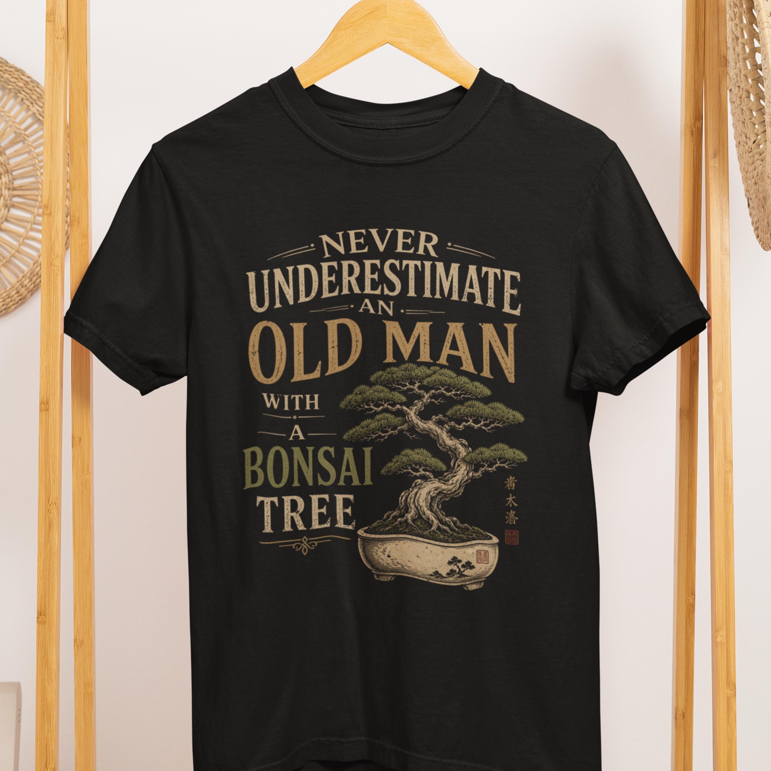 Old Man Bonsai Tree T-shirt, Japanese Art Gardening Gift Tee - Etsy