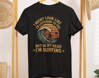Surfing Vintage Tee | Retro Surf Shirt | Comfort Colors 1717