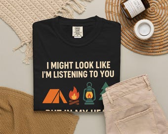 Camping T Shirt Funny Outdoor Gift for Campers and Nature Lovers