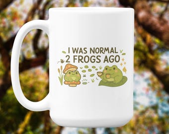 Funny Frog Mug: Cottagecore Amphibian Lover Gift