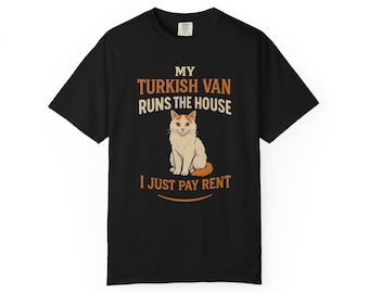Funny Turkish Van Cat Owner T-Shirt – Comfort Colors Tee