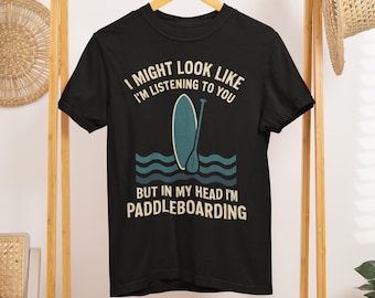 Maglietta divertente per il paddleboarding / Nella mia testa sono un appassionato di paddleboarding / Comfort Colors 1717