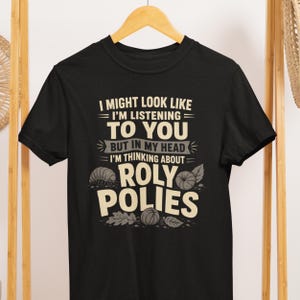 Roly Poly-tröja, Comfort Colors-tröja, present till isopodälskare, retro-tröja med grafisk design