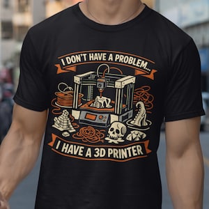 3D-skrivare hobbyist t-shirt, Maker Lifestyle Tee