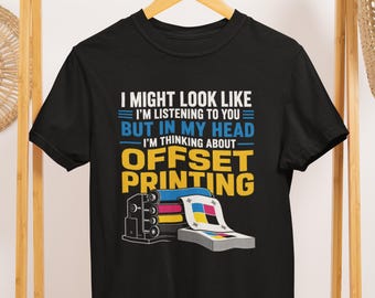 Offsetdruck-Grafik-T-Shirt, Print Shop-Humor-Shirt, Druckmaschinen-Betreiber Geschenk