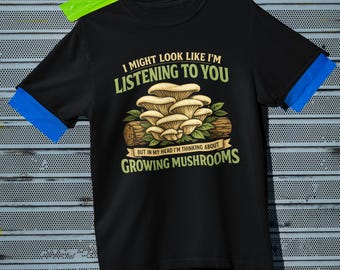 Camiseta divertida de micología con colores cómodos y que cultiva hongos