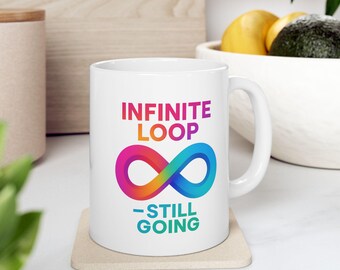 Funny Programmer Mug: Infinite Loop - Nerdy Coder Gift