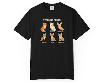 T-shirt Fox Species - Comfort Colors Wildlife T-shirt