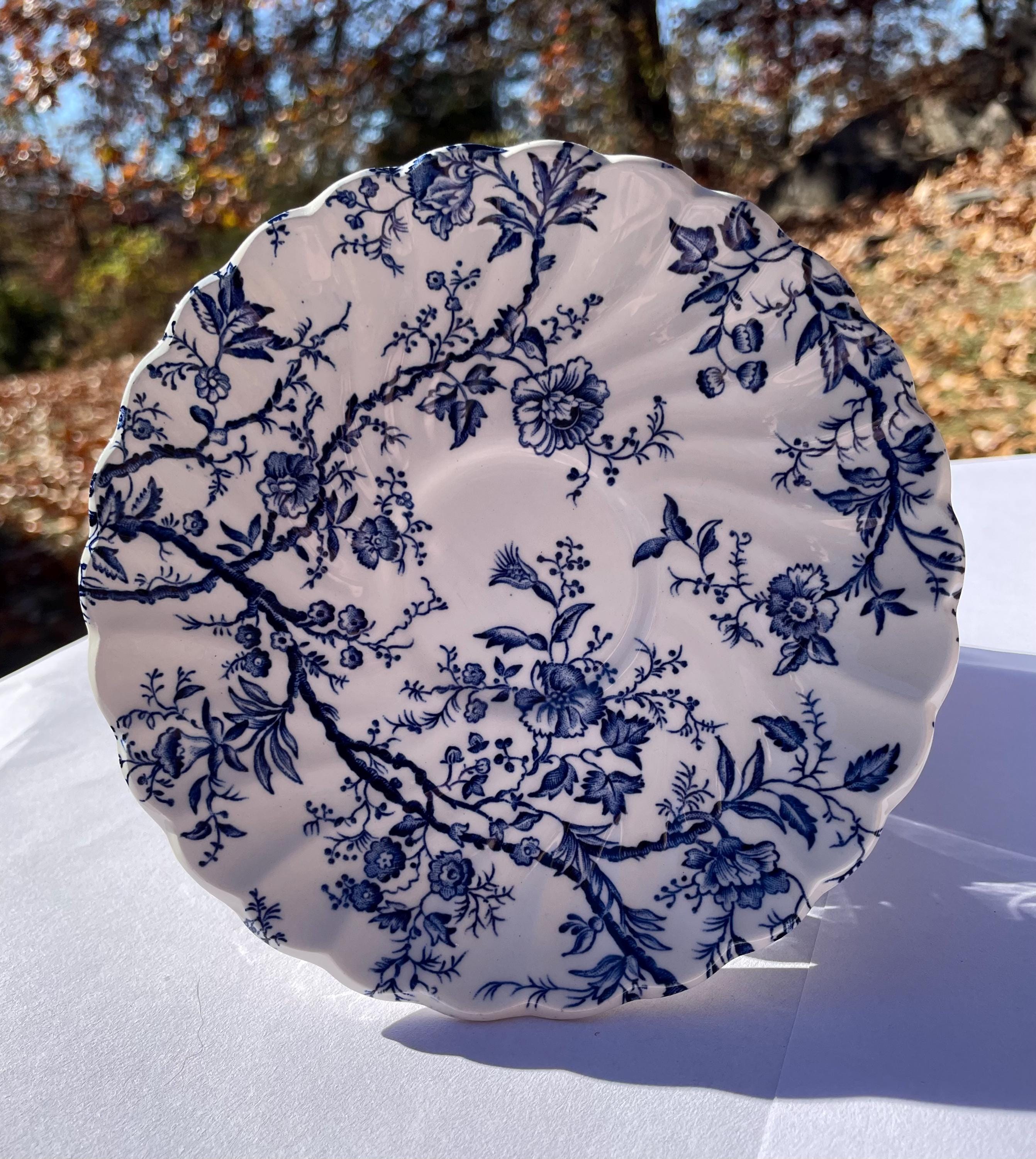 Blue & White Floral Dinnerware Johnson Brothers Old Bradbury