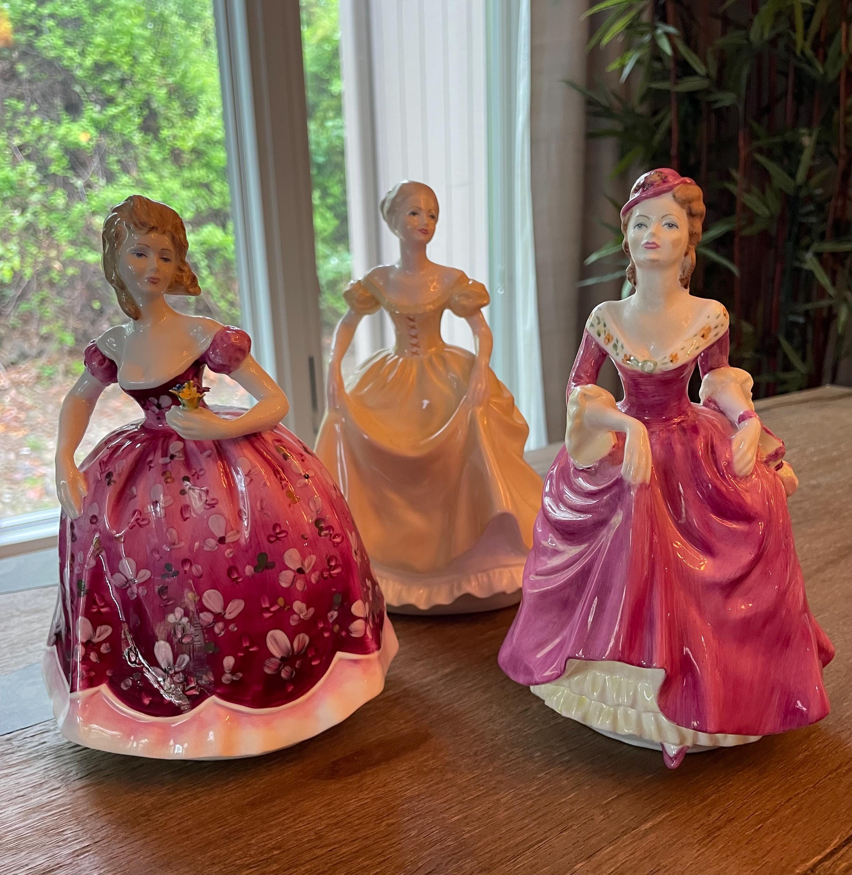 Coalport Ladies of Fashion Figurines Emily Rosemary Winsome Fine