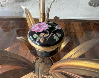 Halcyon Days Enamels Tiffany & Co Trinket Box Sybil Connolly Pink Rose Hinged English Enamel Pill Box